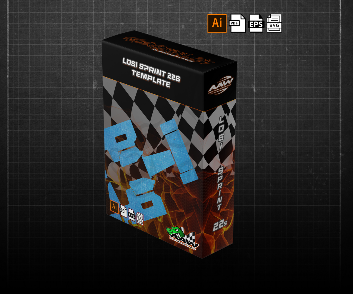 Losi Sprint "22s" Wrap Template AAW