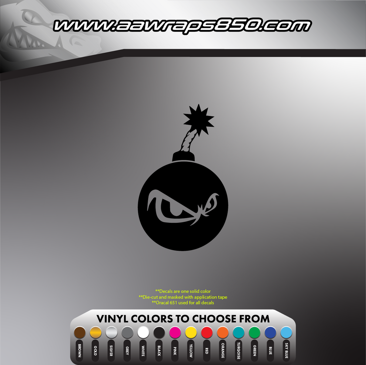 Time Bomb Decal AAW