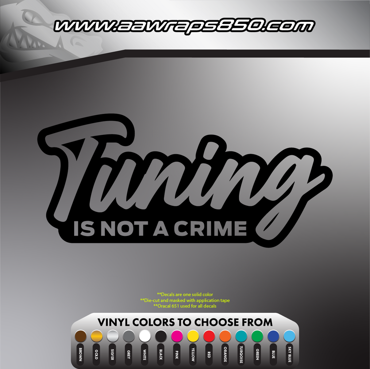 Tuning Crime Decal AAW