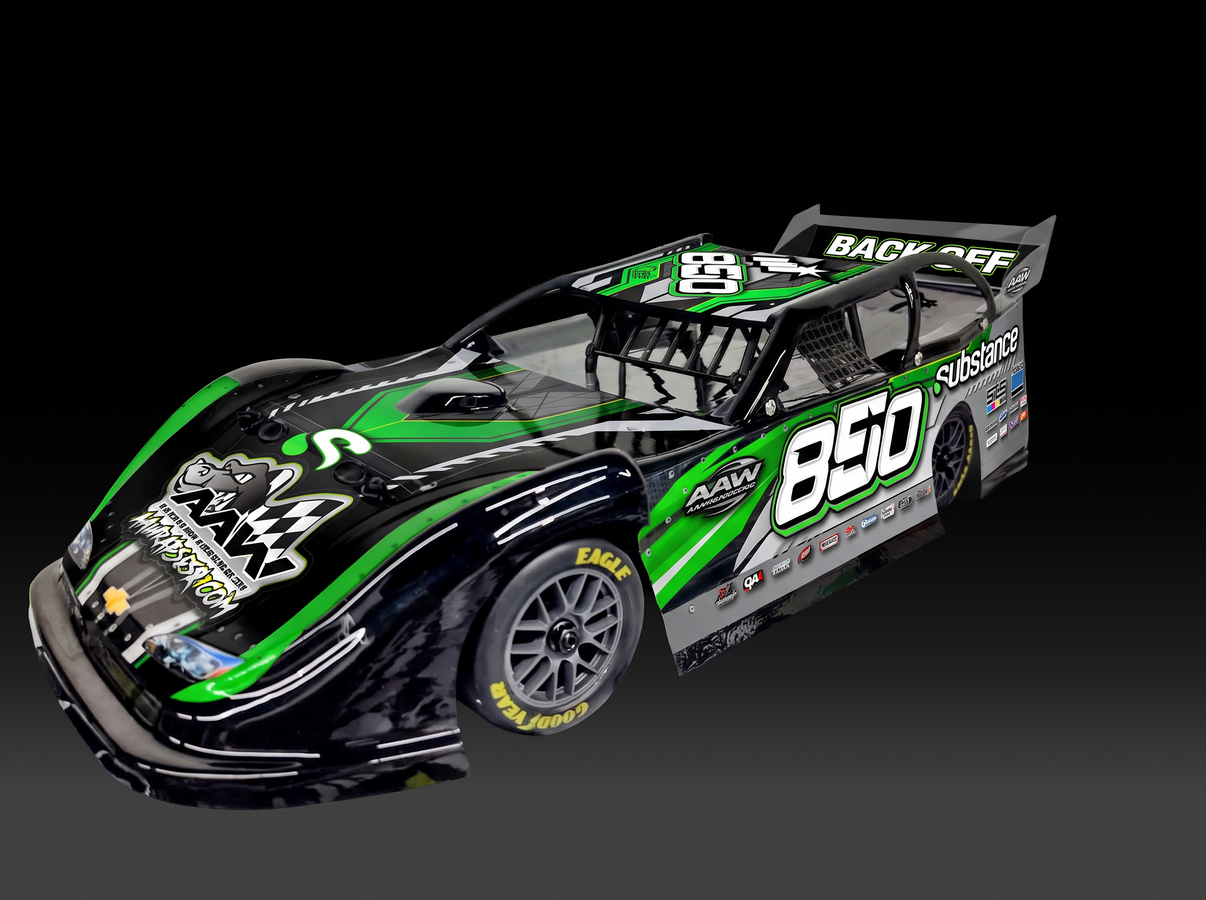 "Custom" Shark Bodies Slammer Late Model Losi 1/12 Nascar Wrap My Store