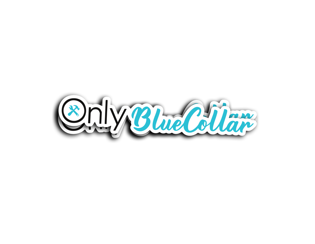 Blue Collar Sticker AAW