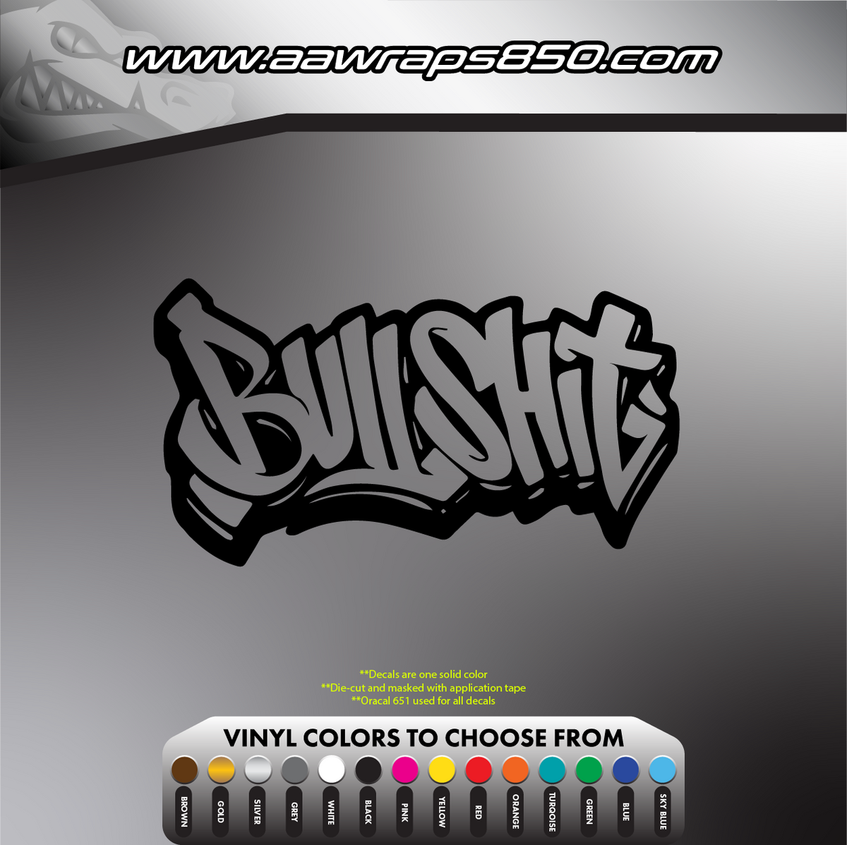 Bullshit Decal AAW