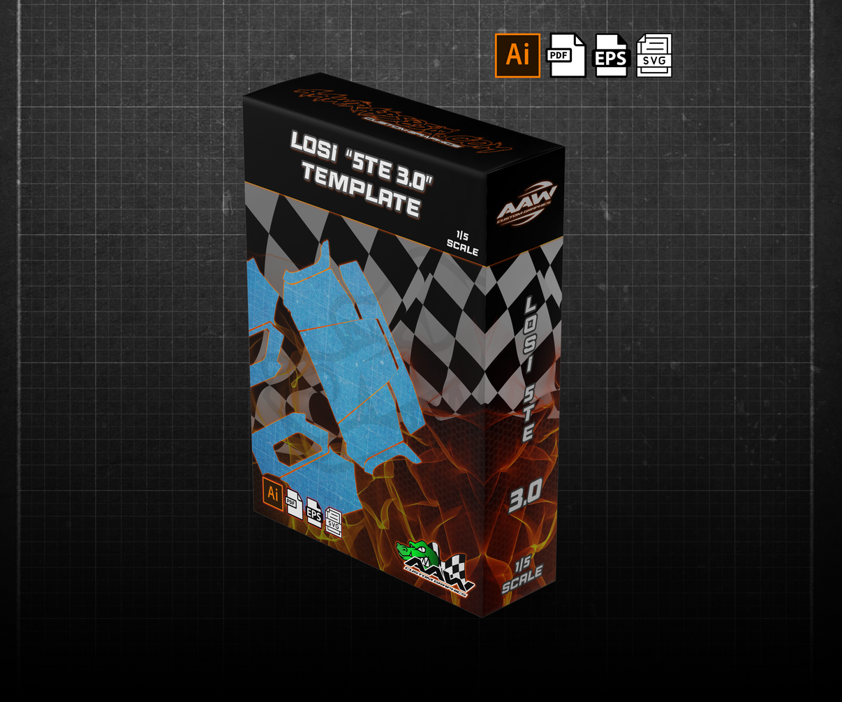 Losi "5te 3.0" Wrap Template AAW