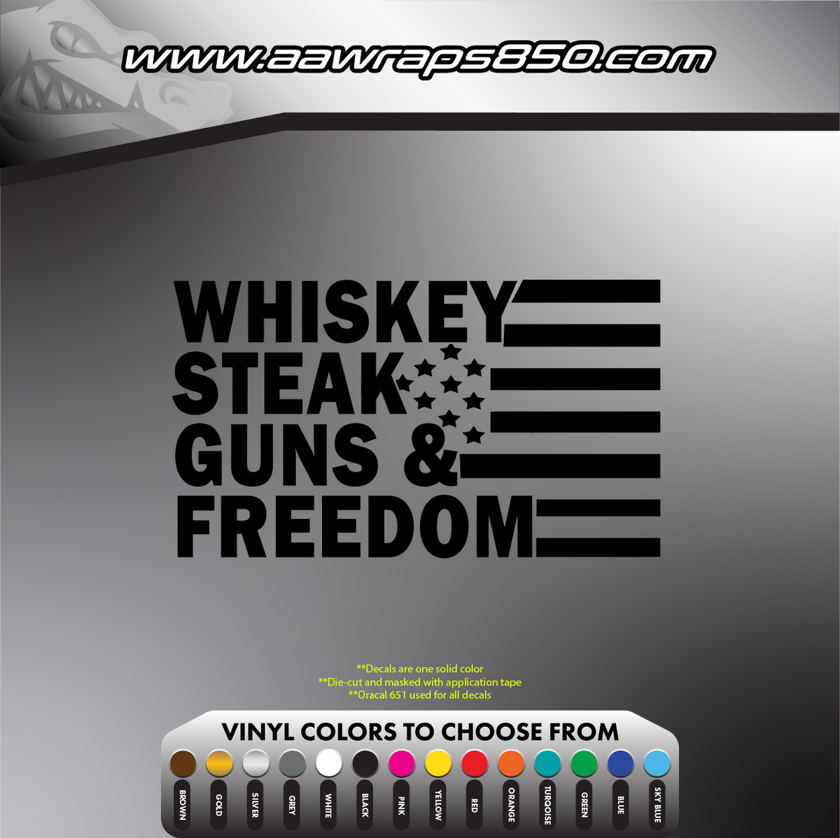Merica' Freedom Decal AAW