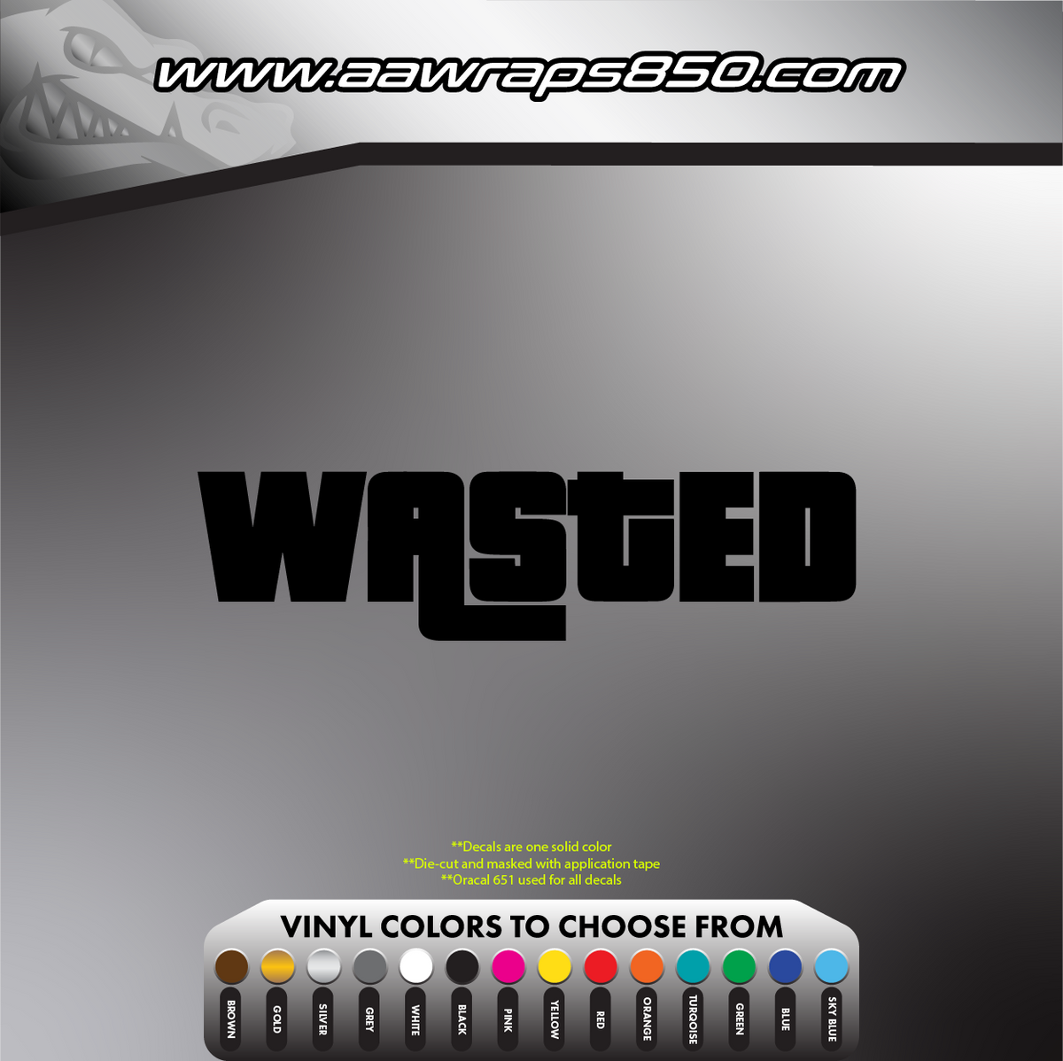 Wasted Decal AAW